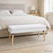 Dubbel Laagige Bank Wit 110 x 40 x 47 cm Stof
