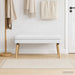 Dubbel Laagige Bank Wit 110 x 40 x 47 cm Stof