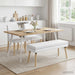 Dubbel Laagige Bank Wit 110 x 40 x 47 cm Stof
