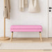 Dubbel Laagige Bank Roze 110 x 40 x 47 cm Stof