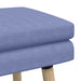Dubbel Laagige Bank Jeans Blauw 110 x 40 x 47 cm Stof