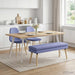 Dubbel Laagige Bank Jeans Blauw 110 x 40 x 47 cm Stof