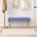Dubbel Laagige Bank Jeans Blauw 110 x 40 x 47 cm Stof
