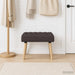 Kanaal-geplooide bank Donkerbruin 60 x 40 x 45 cm Stof