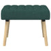Kanaal-geplooide bank Donkergroen 60 x 40 x 45 cm Stof