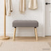 Kanaal-geplooide bank Taupe 60 x 40 x 45 cm Stof