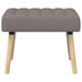 Kanaal-geplooide bank Taupe 60 x 40 x 45 cm Stof