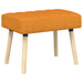 Kanaal-geplooide bank Donkergeel 60 x 40 x 45 cm Stof