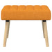 Kanaal-geplooide bank Donkergeel 60 x 40 x 45 cm Stof