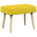 Kanaal-geplooide bank Lichtgeel 60 x 40 x 45 cm Stof