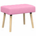Kanaal-geplooide bank Roze 60 x 40 x 45 cm Stof