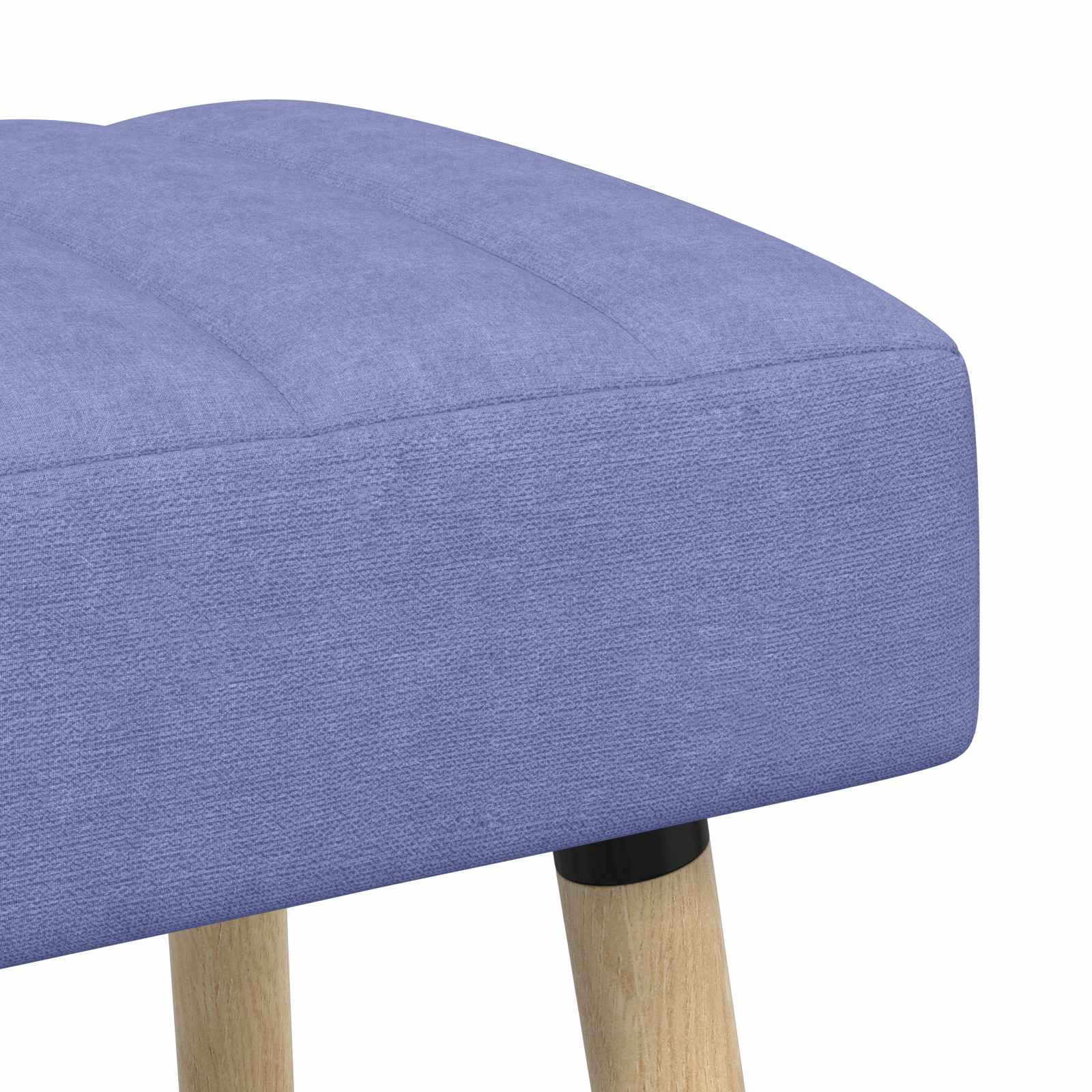 Kanaal-geplooide bank Jeans Blauw 60 x 40 x 45 cm Stof