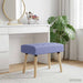 Kanaal-geplooide bank Jeans Blauw 60 x 40 x 45 cm Stof