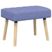 Kanaal-geplooide bank Jeans Blauw 60 x 40 x 45 cm Stof