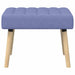 Kanaal-geplooide bank Jeans Blauw 60 x 40 x 45 cm Stof