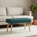 Kanaal-geplooide bank Donkergroen 80 x 40 x 46 cm Stof
