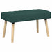 Kanaal-geplooide bank Donkergroen 80 x 40 x 46 cm Stof