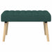 Kanaal-geplooide bank Donkergroen 80 x 40 x 46 cm Stof