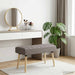 Kanaal-geplooide bank Taupe 80 x 40 x 46 cm Stof