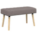 Kanaal-geplooide bank Taupe 80 x 40 x 46 cm Stof
