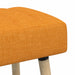 Kanaal-geplooide bank Donkergeel 80 x 40 x 46 cm Stof