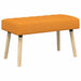 Kanaal-geplooide bank Donkergeel 80 x 40 x 46 cm Stof