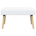 Kanaal-geplooide bank Wit 80 x 40 x 46 cm Stof