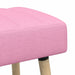 Kanaal-geplooide bank Roze 80 x 40 x 46 cm Stof