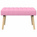 Kanaal-geplooide bank Roze 80 x 40 x 46 cm Stof