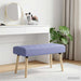 Kanaal-geplooide bank Jeans Blauw 80 x 40 x 46 cm Stof