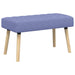 Kanaal-geplooide bank Jeans Blauw 80 x 40 x 46 cm Stof