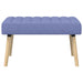 Kanaal-geplooide bank Jeans Blauw 80 x 40 x 46 cm Stof