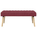 Kanaal-geplooide bank Wijnrood 110 x 40 x 46 cm Stof