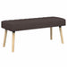Kanaal-geplooide bank Donkerbruin 110 x 40 x 46 cm Stof