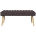 Kanaal-geplooide bank Donkerbruin 110 x 40 x 46 cm Stof