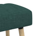 Kanaal-geplooide bank Donkergroen 110 x 40 x 46 cm Stof