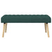 Kanaal-geplooide bank Donkergroen 110 x 40 x 46 cm Stof
