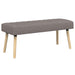 Kanaal-geplooide bank Taupe 110 x 40 x 46 cm Stof