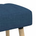 Kanaal-geplooide bank Blauw 110 x 40 x 46 cm Stof