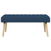 Kanaal-geplooide bank Blauw 110 x 40 x 46 cm Stof