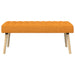 Kanaal-geplooide bank Donkergeel 110 x 40 x 46 cm Stof