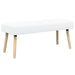 Kanaal-geplooide bank Wit 110 x 40 x 46 cm Stof