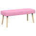Kanaal-geplooide bank Roze 110 x 40 x 46 cm Stof