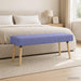 Kanaal-geplooide bank Jeans Blauw 110 x 40 x 46 cm Stof