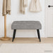 Bank met knoopverstelling Lichtgrijs 60 x 40 x 45 cm fluweel