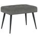 Bank met knoopverstelling Donkergrijs 60 x 40 x 45 cm fluweel