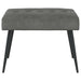 Bank met knoopverstelling Donkergrijs 60 x 40 x 45 cm fluweel