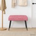 Bank met knoopverstelling Roze 60 x 40 x 45 cm fluweel