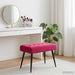 Bank met knoopverstelling Wijnrood 60 x 40 x 45 cm fluweel