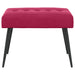 Bank met knoopverstelling Wijnrood 60 x 40 x 45 cm fluweel